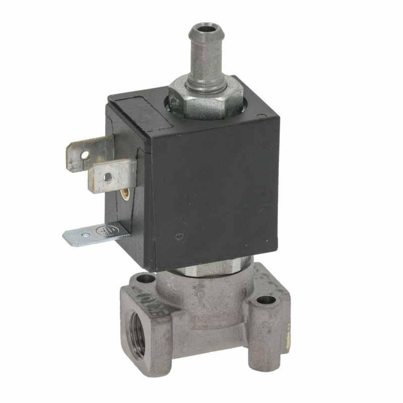 Electrovalvula 3 vias 24v pequeña Azkoyen y Saeco.