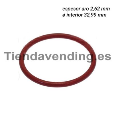 Junta batidor soluble Bianchi ARO "O" 03131 silicona roja