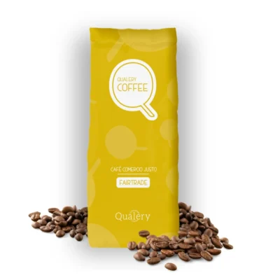 Café en grano Qualery Fairtrade 100% natural de comercio justo